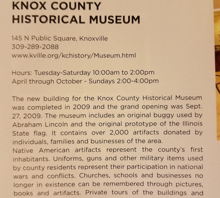 Knox County Museum (Knoxville,&nbspIL)